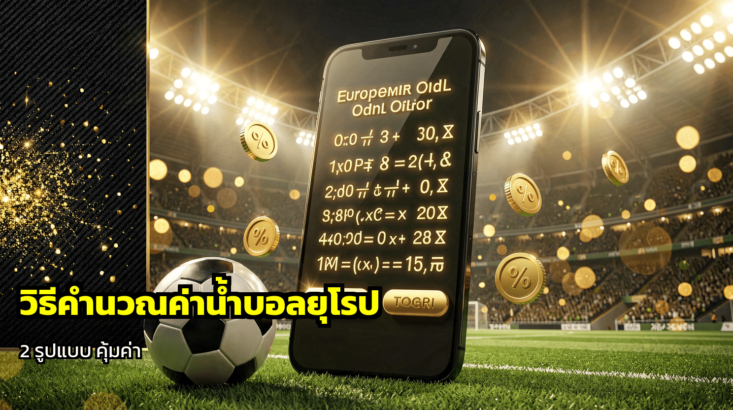 วิธีคำนวณค่าน้ำบอลยุโรป