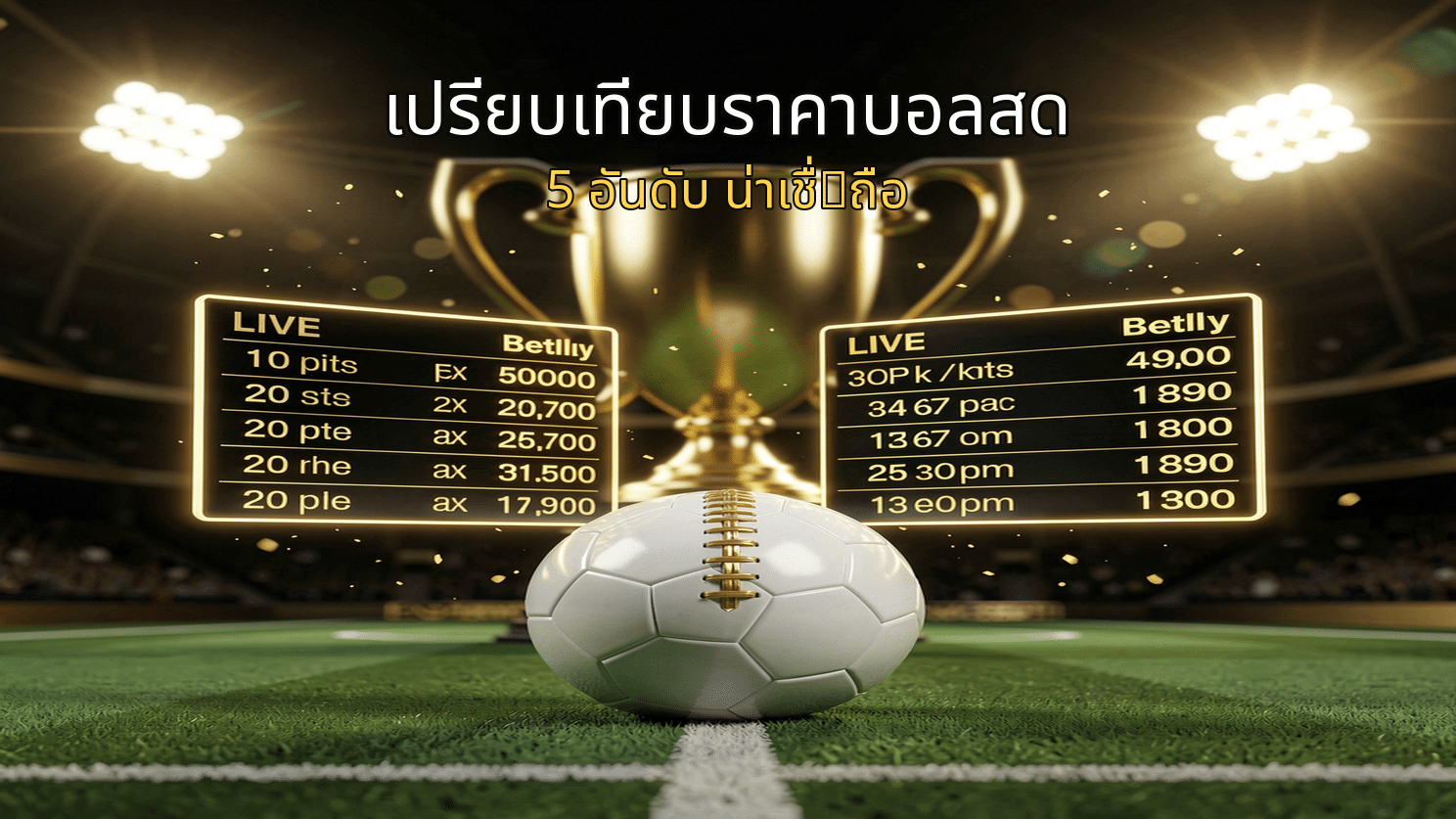 เปรียบเทียบราคาบอลสด